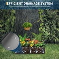 thumbnail image 6 of 72"x47"x16" Metal Raised Garden Bed with Trellis and Wheels, Galvanized Planter Box for Climbing Plants, Vegetables, Vines, 12" Deep Outdoor Patio Privacy Planter with Drainage Holes, 6 of 8