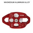 thumbnail image 4 of NewDoar 30 KN CE Certified Large Rescue Pulley Double Sheave with Swing Plate for Outdoor Mountaineering Rock Climbing Rescue(Red 1pcs), 4 of 5