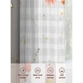 thumbnail image 6 of Spring Wildflowers Sheer Curtains 72 Inch Length 2 Panels Set Window Treatments, Watercolor Country Botanical Floral Rod Pocket Semi Curtains for Living Room/Bedroom/Kitchen Décor, 104"W x 72"L, 6 of 7