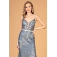 thumbnail image 2 of Women's Elizabeth K Fitted Bodycon Glitter Print Summer Dress Gl2889 Charcoal Size 3XL, 2 of 4