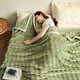 thumbnail image 1 of Poncho de franela para cama pequeña de 120x200cm, tejido de punto, almohada para las rodillas, suave y cómodo, ideal para la oficina, el dormitorio, la decoración del hogar, tela gruesa,, 1 of 9