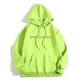 thumbnail image 5 of Luwomo Womens' Leisure Sweatshirts Long Sleeve Letter Graphic Hooded Loose Fit Pullover Tops Mint Green,M, 5 of 5