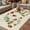 Off White, variant on Ladybugs Eucalyptus Outdoor Rug for Patio/Deck/Porch, Non-Slip Large Area Rug 5 x 7 Ft, Spring Botanical Leaves Retro Indoor Outdoor Rugs Washable Area Rugs, Reversible Camping Rug Carpet Runner