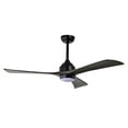 thumbnail image 6 of Yesfashion 52" Ceiling Fan Lights with 3 Blade Ceiling Fans 6 Speed Levels Remote Control Quiet DC Motor for Patio Living Room, Bedroom, Office, Indoor, 6 of 7