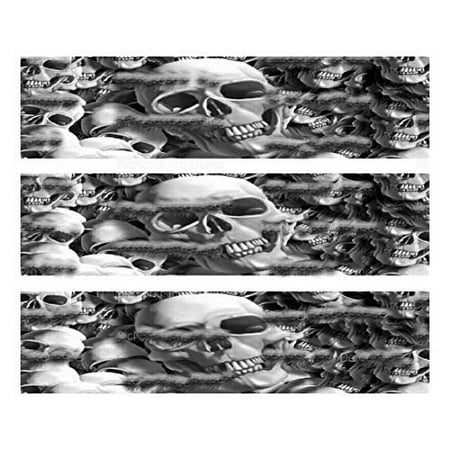 Halloween Skulls ~ Edible Frosting Cake Image Topper ~ Designer Strips* ABPID07090