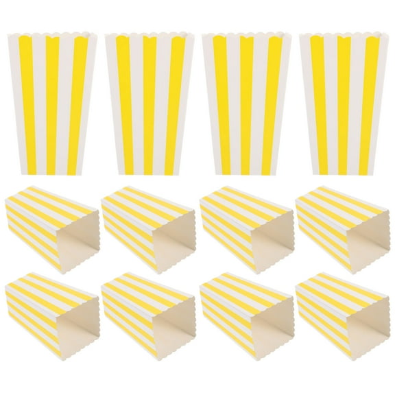 WRITWAA Carnival Popcorn Box Popcorn Holders Paper Party Use for Friends at Movie Theater 12pcs