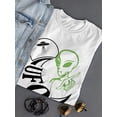 thumbnail image 3 of Ufo Alien T-Shirt Women -SPIdeals Designs, Female 5X-Large, 3 of 4