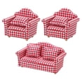 thumbnail image 1 of Sofá de , Muebles 1:12, Juguete Rojo Y Blanco para Regalo de Niños, 1 of 9