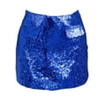 thumbnail image 6 of vigerkar Sparkly Sequin Mini Skirt,High Waisted Glitter Holiday Skirts,Disco Concert Outfit for Women (Blue, S), 6 of 9