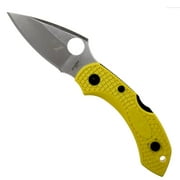 Spyderco Dragonfly 2 Salt Lightweight Yellow FRN PlainEdge Folding Knife
