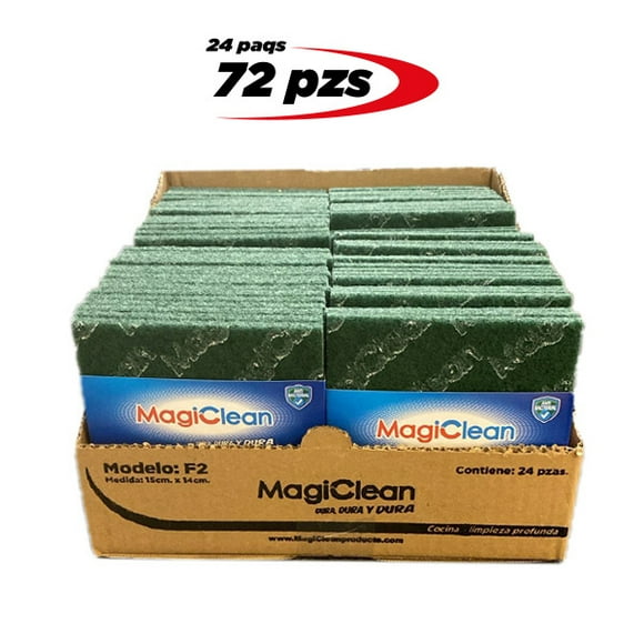 Fibra Verde Lava Trastes Mediana 72 Pza