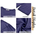 thumbnail image 5 of Fantaslook Women Plus Size Tops Pleated Crewneck Long Sleeve Shirts Dressy Casual Blouses Fall Tunic Tops, 5 of 7