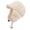 Beige, variant on Warm Winter Hat Providing Ear Covers for Heat Retention and Wind Protections