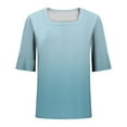 thumbnail image 5 of Half Sleeve Top for Women Summer Dressy Casual Tunic Top, Limited Time Under 10 Dollars #10, 5 of 6