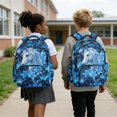 thumbnail image 3 of KUIFORTI Blue Horse Bookbag and Lunch Box Set 4 piece Durable Boys Backpack with Pencil Bags Water Bottle Sleeve for Elementary School Students Back to School Essentials Gifts, 3 of 7