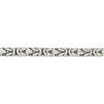 thumbnail image 2 of Sterling Silver 8.25mm Byzantine Chain (20 X 8.25) Made In Italy qbz200-20, 2 of 5
