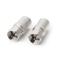thumbnail image 2 of 2 Pcs F Connector Male Plug to RF Coaxial TV Antenna Female RF Adapters, 2 of 5