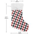 thumbnail image 2 of Coolnut Black Red Checked Christmas Stockings, Personalized Large Christmas Stocking, Cute Snowflake Stockings 18" Xmas Stocking for Xmas Decorations Xmas Gifts, 2 of 7