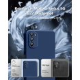thumbnail image 4 of 3 in 1 for Moto G Stylus 5G 2022 case, with 2 Pack Screen Protector, Camera Protection，Liquid Silicone Slim Shockproof Protective Phone Case for Motorola Moto G Stylus 5G 2022 (Navy Blue), 4 of 12