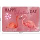 thumbnail image 1 of Feliz Día de San Valentín, Pareja de acuarelas, Flamencos, Amor, Letreros metálicos vintage, Letrero decorativo de hojalata, Póster metálico de 8 x 12, 1 of 4