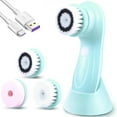 thumbnail image 2 of Electric Facial Cleansing Brush by Emlimny | Exfoliating Spin Face Brush Cleanser Applicator Washing Scrubber Kit Set Cleaning Silicone Wash Mask Scrub Electric Spinning Cleaner Exfoliator, 2 of 6
