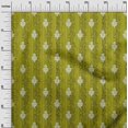 thumbnail image 2 of oneOone Cotton Cambric Lime Green Fabric Stripe|Leaves & Floral Block Sewing Craft Projects Fabric Prints By Yard 56 Inch Wide, 2 of 4