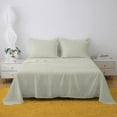 thumbnail image 2 of Dorm Full XL Sheets 4 Pcs, 100% Brushed Microfiber Full Extra Long Sheets to fit Upto 15" Deep Mattress - Ivory Solid, 2 of 5