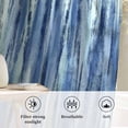 thumbnail image 6 of Navy Blue Vintage Semi Sheer Curtains Drapes for Living Room,Bedroom,French Doors Window 72 Inches Long,Stripes Painting Retro Abstract Art Rod Pocket Chiffon Curtain Drapery Voile Draperies Panel, 6 of 8