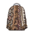 thumbnail image 3 of "Boho Aesthetic School Backpack - 17” Laptop Sleeve, Ethnic Print, Heavy Duty Oxford Material, Ideal for High School & College", 3 of 6