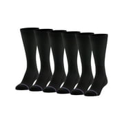 MediPeds Women's Half Cushion Crew Socks, 6 Pairs