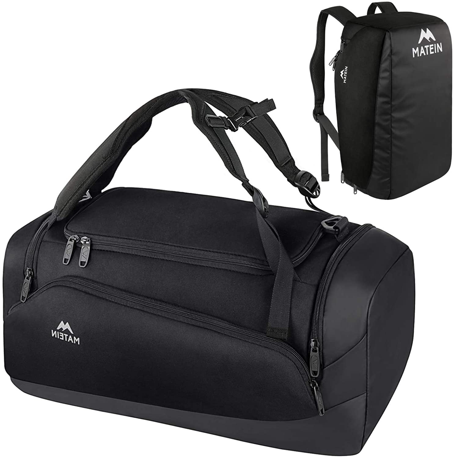 3-Way Large Gym Sports Travel Duffel Bags for Women & Men Waterproof Holdalls & 