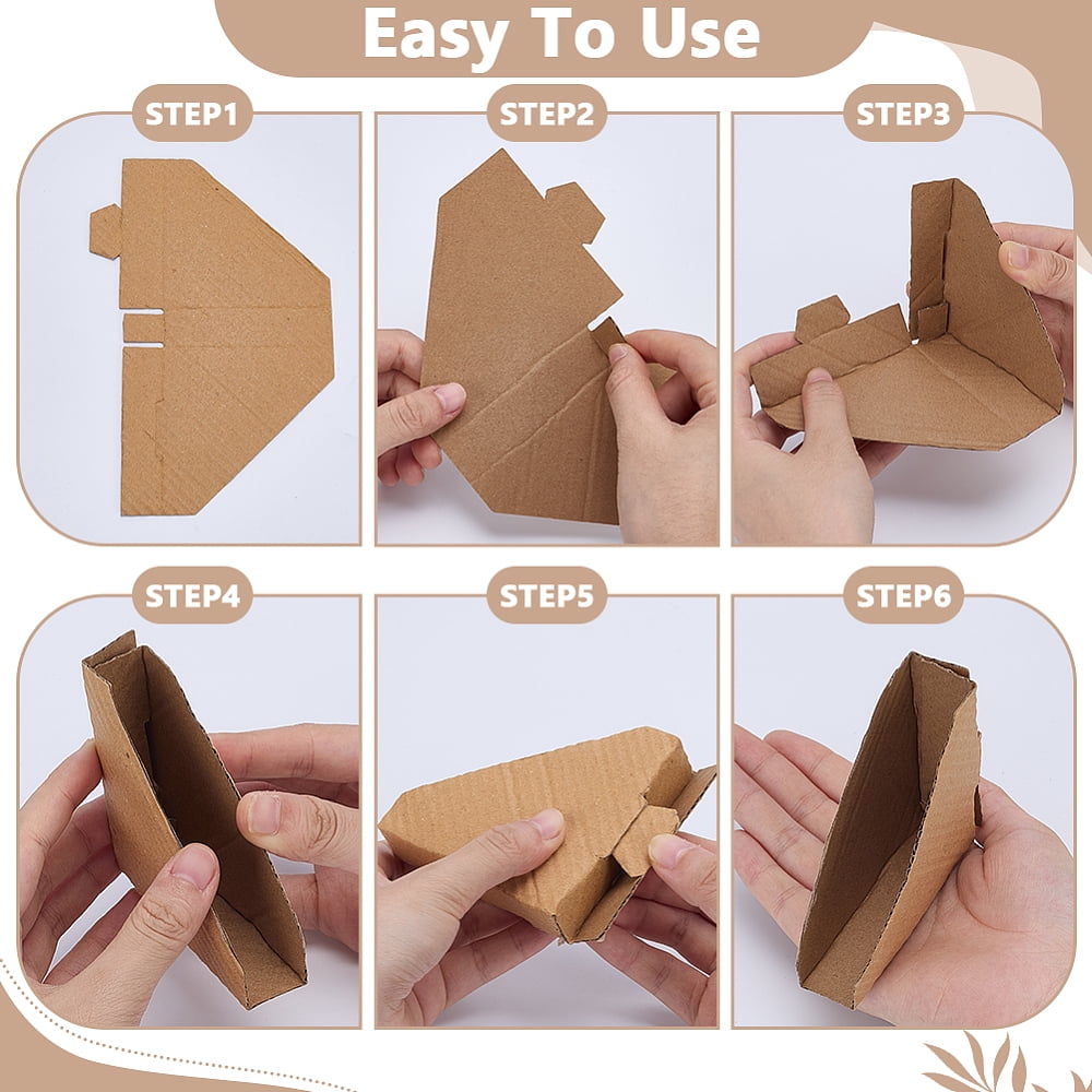 112Pcs 4 Styles Triangle Paper Picture Frame Corner Protectors Painting Artworks Corner Guards Goldenrod 117-140x181-215x1.7mm 28pcs/style