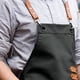 thumbnail image 3 of Delantal para hombre, delantal ajustable con bolsillo, delantal de cocina para mujer, Chef, espalda cruzada, 3 of 5