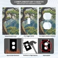 thumbnail image 3 of Yayeee Toggle Light Switch Wall Plate 1-Gang 4.5"x2.7" Home Decorative Outlet Cover, Pine Tree, 3 of 7