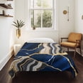 thumbnail image 4 of Blue Marble Small Tapestry for Bedroom Wall Hanging Tapestry, Grey Gold Texture Vintage Farmhouse Art Ceiling Backdrop Tapestries Poster Blanket Wall Decor for Teens Room Living Room Dorm 23" x 28", 4 of 8