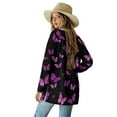 thumbnail image 3 of SCRAWLGOD Butterfly Comfy Cardigan for Women Loose Fit Sweatshirts for Women Casual Size S Long Sleeve Ladies Cardigan Sweaters with Pockets Long Sweater Cardigan, 3 of 7