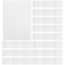 WHAMVOX  100 Sheets Glossy Photo Paper Printing Papers Sticker for Printer White