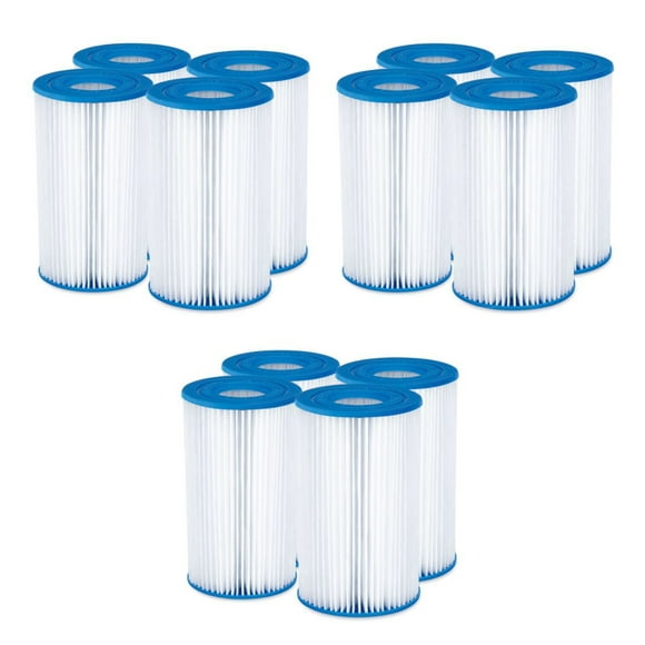 Summer Waves Replacement Type A/C Pool and Spa Filter Cartridge (12 Pack)