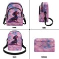 thumbnail image 7 of TSOVTHRID Small Crossbody Bags for Women Cell Phone Purse Shoulder Bag Small Crossbody Travel Purse Wallet with Adjustable Strap, Dachshund Dog Cherry Blossom Print, 7 of 7