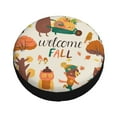 thumbnail image 3 of Easygdp Autumn In The Forest Automobile Tire Dust Cover, 14-17in Spare Tire Cover Universal Fit for Trailer, Car, Truck, SUV, Jeep - 15 inch, 3 of 9