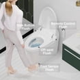 thumbnail image 2 of M optimized Smart Toilet, Electric One-Piece Bidet Toilet for Bathroom, Elongated Toilet with Heated Seat, Dual Auto Flush, Foot Sensor Operation, 2 of 7