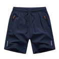thumbnail image 3 of HAOTAGS 3pc Athletic Shorts for Big Boys (3-14) Lightweight Quick Dry Sport Shorts for Kids Black Size 7/8, 3 of 5