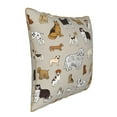 thumbnail image 2 of Xecao Dog Animal Print Soft Velvet Decorative Throw Pillow Covers, Square Cushion Cases for Bed, Sofa, Living Room, Car, and Indoor Outdoor Use-18"x18", 2 of 8