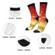 thumbnail image 5 of Balery Red Gold Glitter Calcetas Largas con Estampado para Hombre y Mujer – Suaves y Transpirables, Talla Única (US 5-11), 5 of 6