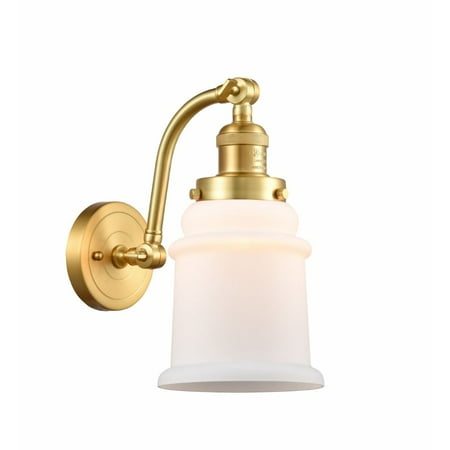 

Innovations 515-1W-SG-G181 Canton 1 Light Sconce part of the Franklin Restoration Collection Satin Gold