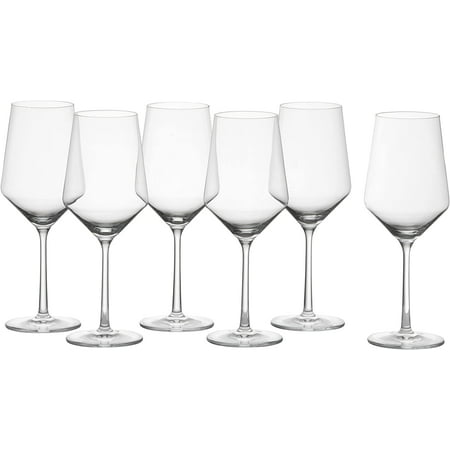 

GUVSOETS Tritan Crystal Pure Stemware Collection Glassware 6 Count (Pack of 1) Cabernet/All Purpose Red or White Wine Glass