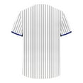 thumbnail image 3 of S-5X Big & Tall Volleyball Shirts for Men Plus Size Short Sleeve T-Shirts Button-Down V Neck Stripe Printed Breathable Workout Tees Tops, 3 of 4