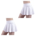 thumbnail image 3 of Minnieouse Mujeres Yoga vestido Fitness elástico verano Casual entrenamiento tenis gimnasio pantalones cortos falso piezas Culottes inferior ropa Type1 NO1, 3 of 6