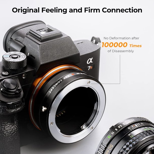 K&F Concept Lens Mount Adapter MD-NEX IV Manual Focus Compatible