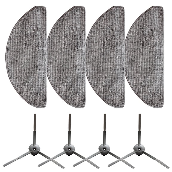 Replacement Accessories for Lydsto R1 Robot Vacuum - Mop Cloths and Side Brushes